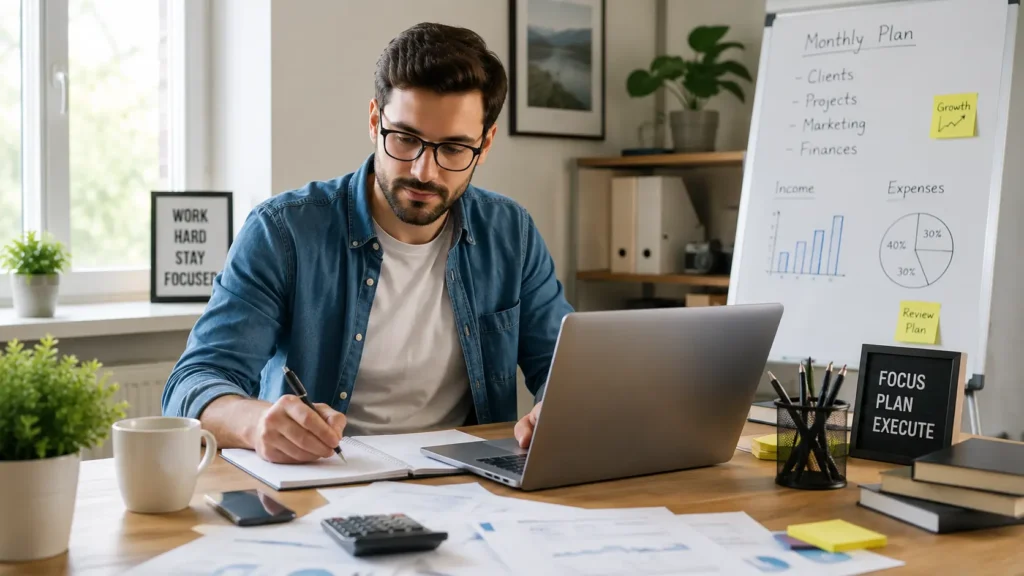 Couple reviewing mortgage documents with a loan officer