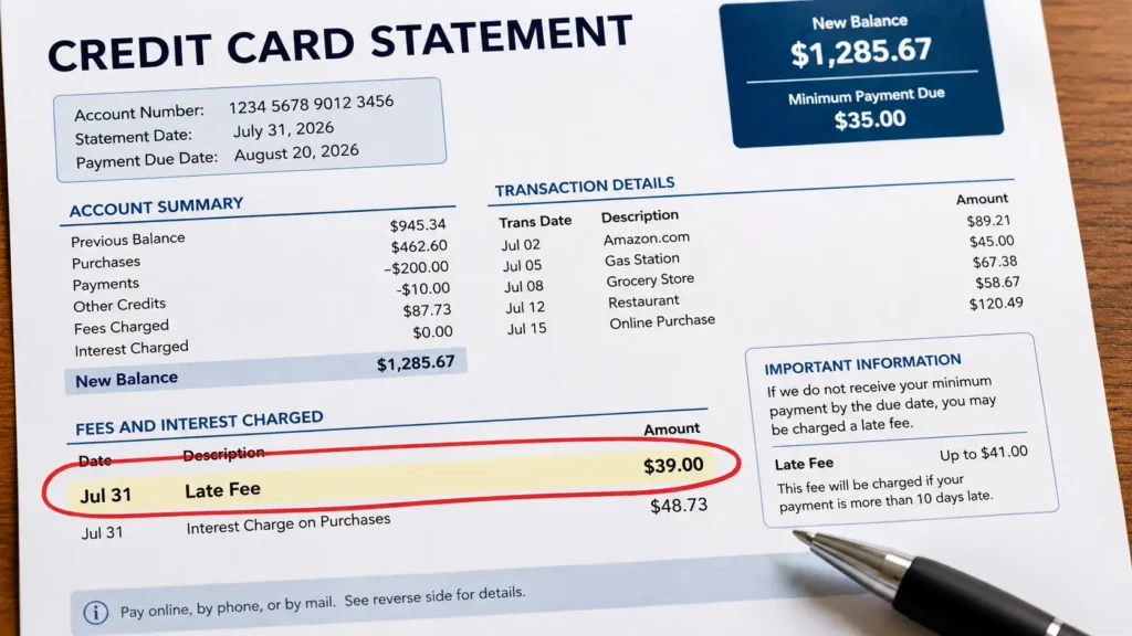 $8 credit card late fee cap
