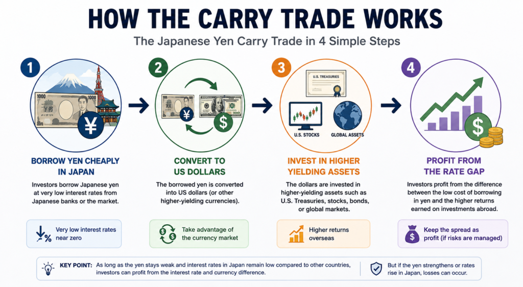 Fact check graphic showing confirmed and unconfirmed claims about the US Treasury buys yen intervention.