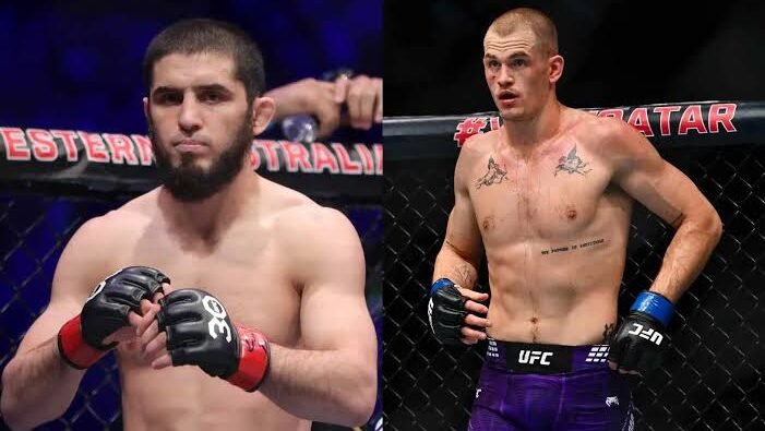Islam Makhachev and Ian Machado Garry ahead of UFC 330