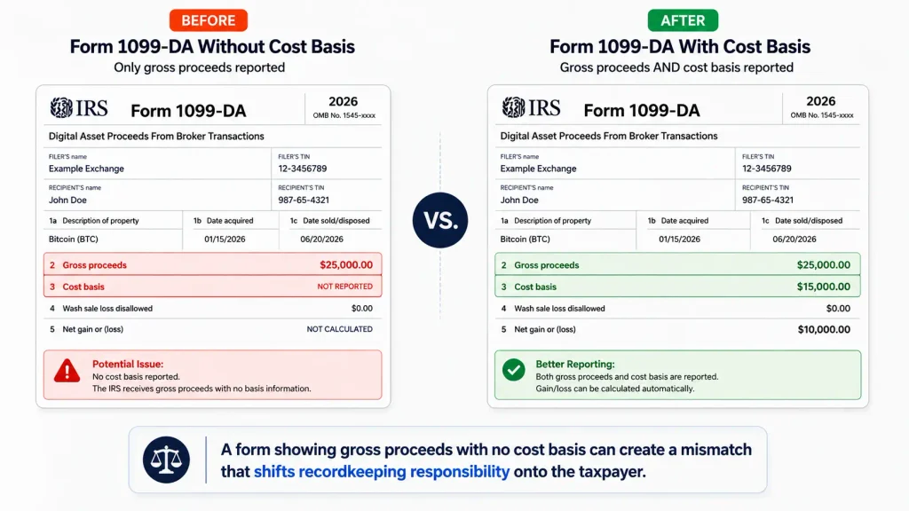 Form 1099-DA cost basis